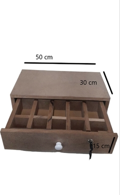 Gaveta Caixa Em Mdf Natural - BIDU SHOP