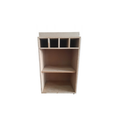 Balcão Bar Adega Em Mdf Natural - comprar online