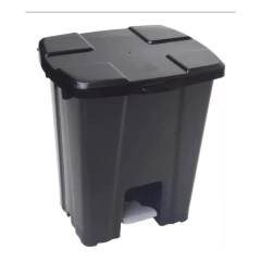 Cesto Quadrado Com Pedal 15 Litros P15 Preta - comprar online