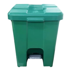 Cesto Quadrado Com Pedal 15 Litros P15 Verde
