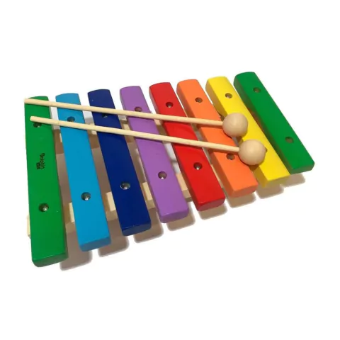 Xilofone Infantil C/8 Notas Colorido Dolphin