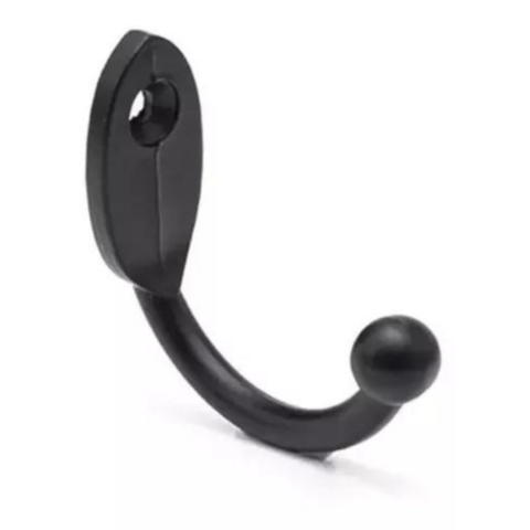 Gancho Para Porta Chaves Plastico Preto C 30