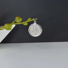 Pingente São Bento Aço Inox - BIDU SHOP