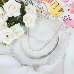 Imagem do Colar Longo Elo Duplo Folheado Em Ouro 18k