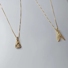 Colar Nossa Senhora Aparecida Folheado Em Ouro 18k - loja online