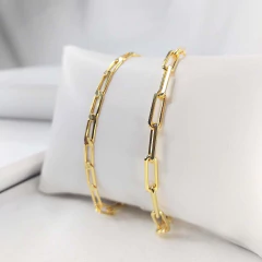 Pulseira Corrente Chapada Folheada Em Ouro 18k na internet