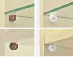 Imagem do Pino Calço Prateleira Marcenaria Preto C 300