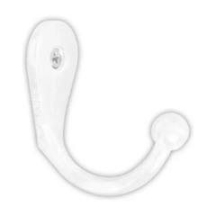 Gancho Para Porta Chaves Plastico Branco C 20