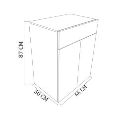 Balcão Multiuso Preto Em Mdf - BIDU SHOP