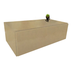 Nicho Retangular Com Porta Natural Em Mdf - comprar online