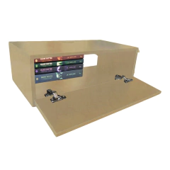 Nicho Retangular Com Porta Natural Em Mdf - BIDU SHOP