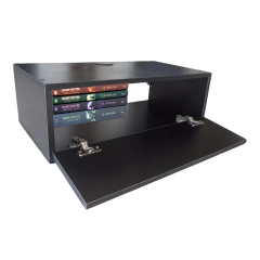 Nicho Retangular Com Porta Preto Em Mdf - BIDU SHOP