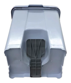Cesto Quadrado Com Pedal 15 Litros P15 Cinza - comprar online