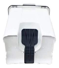 Imagem do Cesto Quadrado Com Pedal 15 Litros P15 Branca