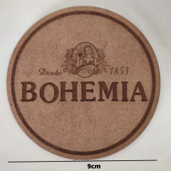 Kit Bolacha Copo Cerveja Com 6 Unidades E Suporte 3mm Natural - loja online