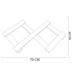 Cabideiro De Parede Sanfona Branco Em Mdf na internet