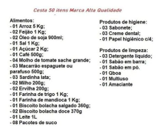 Cesta Básica Completa Com Produto De Limpeza 50 Itens - comprar online