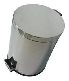 Lixeira Com Pedal Em Aço Inox 20 L Cesto Interno Removível na internet