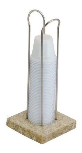 Porta Copo Dispenser De Mesa Em Granito Para Copos De Cafe