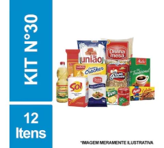Cesta Básica Para Funcionários Doação Alimentos C/ 12 Itens - comprar online