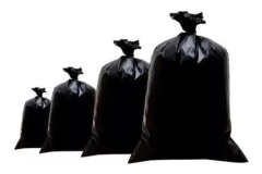 Saco Para Lixo De 60 Litros Grosso Reforçado Pct C/5kg Preto - comprar online