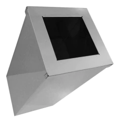 Lixeira Quadrada Em Aço Inox Com Tampa Aro Aberta 50 L - BIDU SHOP