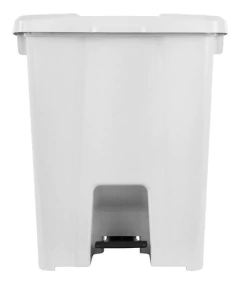 Cesto Plástico Quadrado Com Pedal Plástico 30l