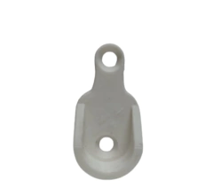 Suporte Tubo Cabideiro Oval Oblongo C 40 Pc Branco Plastico