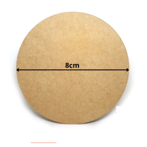 Porta Copos Em Mdf Com 8cm De Diâmetro E 3mm De Espessura