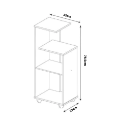Mesa Lateral Para Telefone Em Mdf Branco na internet