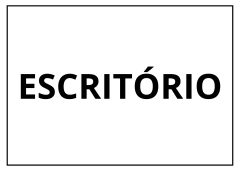 Placa Sinalização 1/2 Oficio Escritorio Mdf Natural