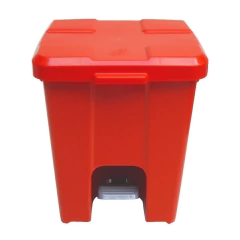 Cesto Lixeira Quadrada Plastica Com Pedal 25 Litros Azul - BIDU SHOP