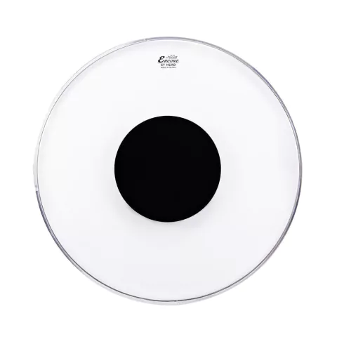 Pele Encore 18 Pol Controlled Sound Transparente C/ Circulo Preto En-1318-ct Remo