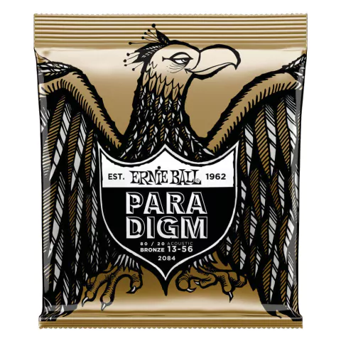 Encordoamento 013-056 P/ Violao Aco Paradigm Media 80/20 Bronze P02084 Ernie Ball
