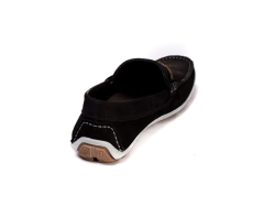 Mocassim Casual Youth Couro Preto 5000 na internet