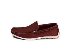 Mocassim Casual Youth Couro Bordô 5010 - BIDU SHOP