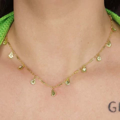 Colar De Mini Conchas Folheado Em Ouro 18k - comprar online