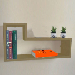 Prateleira Nicho L Natural Em Mdf - comprar online