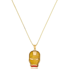 Colar Personalizado Super Heróis Folheado Em Ouro 18k - BIDU SHOP