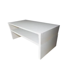 Suporte Duplo Para Monitor Branco Em Mdf - BIDU SHOP