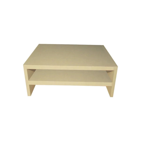 Suporte Duplo Para Monitor Natural Em Mdf