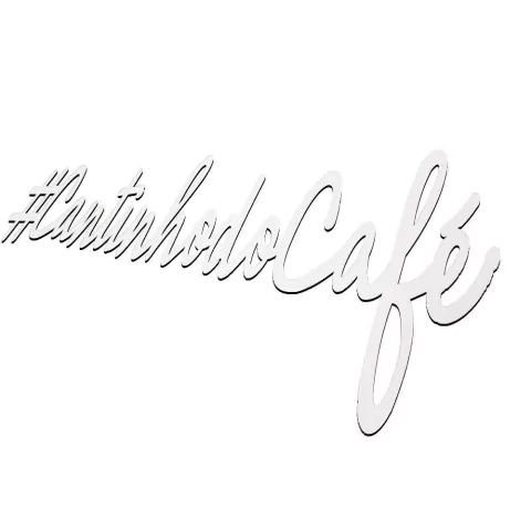 Placa Decorativa #cantinhodocafé Branco Em Mdf