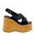 Sandália Juana Cortiça Preta - comprar online