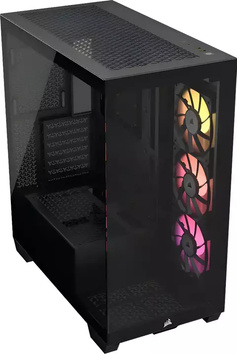 Gabinete Corsair 3500x Argb Mid-tower Atx Color Negro Negro