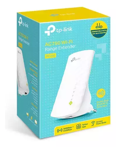 Repetidor Extensor De Rango Wi-fi 5 Doble Banda Tp-link Re200 Ac750