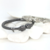 Bracelete Masculino Caveiras Ródio Negro