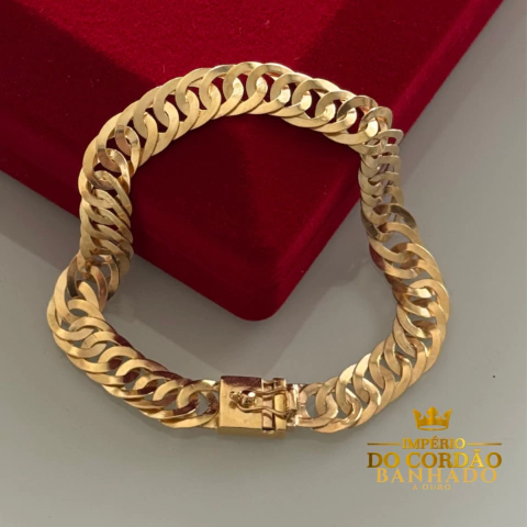 Pulseira laminada 10 mm duplo - comprar online