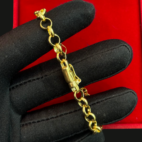 Pulseira feminina elo português 5m - comprar online
