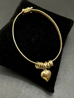 Bracelete feminino berloque coração - loja online