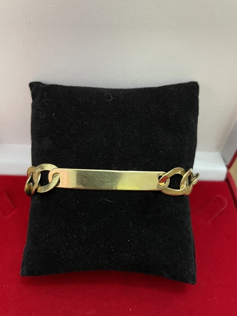 Bracelete masculino laminado 10m